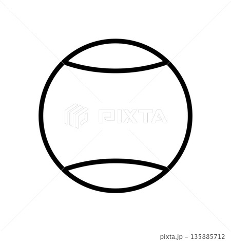 tennis ball icon vector design template in white background 135885712