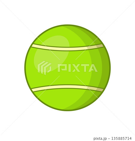tennis ball icon vector design template in white background tennis ball icon vector design template in white background 135885714