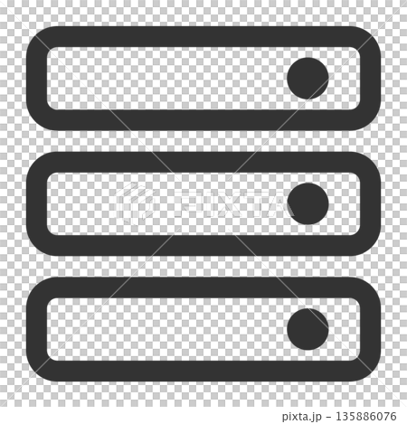 Server icon (simple, line drawing, monochrome) Server icon (simple, line drawing, monochrome) 135886076
