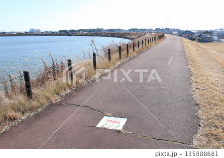冬晴れの 加古大池てくてくさわやかコース（兵庫県 稲美町） 135888681