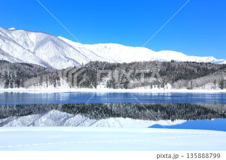 冬の青木湖 冬の青木湖 135888799