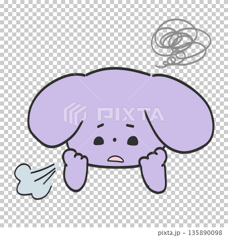 憂心忡忡、不安的孩子 憂心忡忡、不安的孩子 135890098