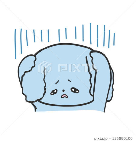 ショックを受ける子ども 135890100