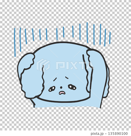 ショックを受ける子ども 135890100