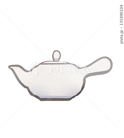 急須のベクターイラスト 急須のベクターイラスト 135890104