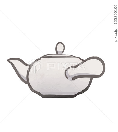急須のベクターイラスト 135890106