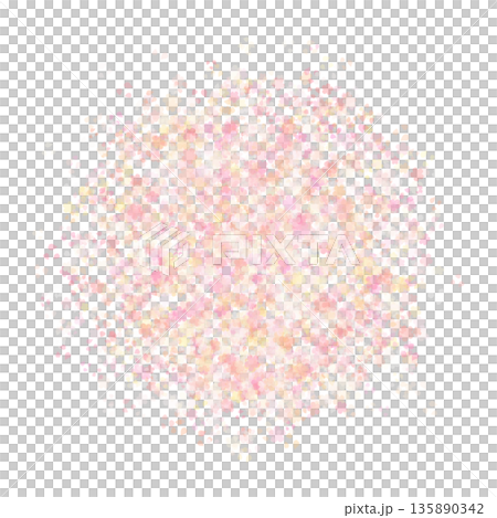 淡色櫻花飄落的背景，圓圈 135890342