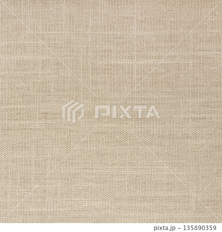 Brown linen fabric cloth texture background, seamless pattern of natural textile. 135890359