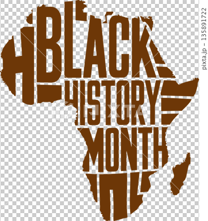 Black History Month in African Silhouette Black History Month in African Silhouette 135891722