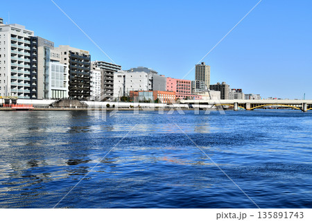 蔵前橋(西)周辺を下流より望む(東京都台東区)【2026.1】 135891743
