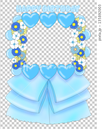 Birthday flower stand (light blue) Birthday flower stand (light blue) 135892003