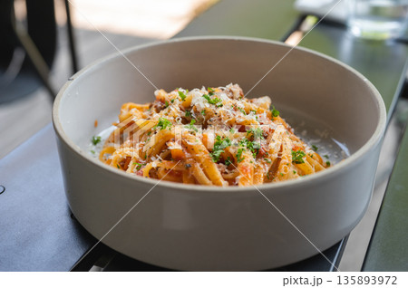 タリアテッレ 太いパスタ きしめん タリアテッレ 太いパスタ きしめん 135893972