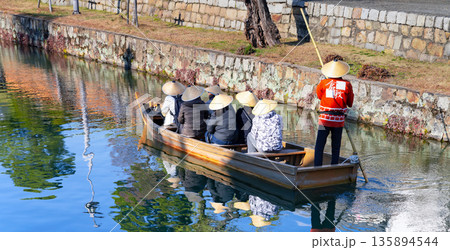 岡山県倉敷市 倉敷美観地区の街並み 岡山県倉敷市 倉敷美観地区の街並み 135894544