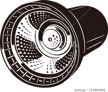 ライトのモノクロイラスト ライトのモノクロイラスト 135894600