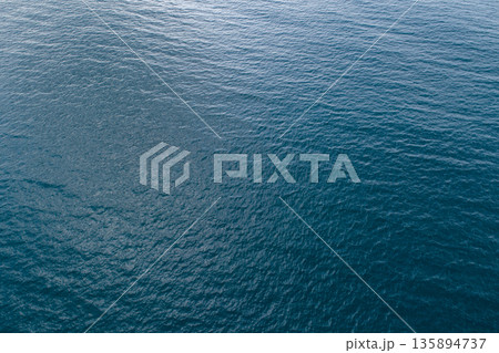 Aerial view of sea wave surface 135894737