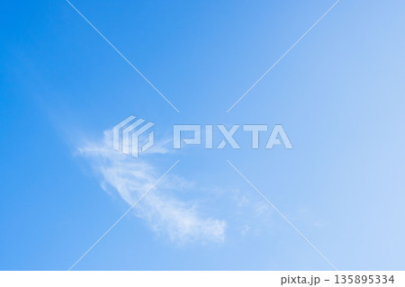初冬の空 青空と雲44 初冬の空 青空と雲44 135895334