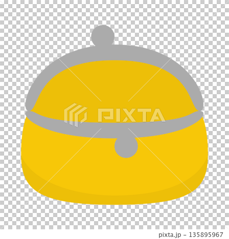 A simple illustration of an open coin purse A simple illustration of an open coin purse 135895967