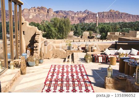 アル・ウラのオールドタウンの美しい街並み アル・ウラのオールドタウンの美しい街並み 135896052
