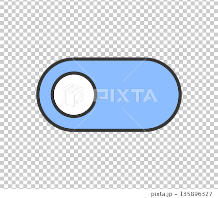 Simple toggle switch icon illustration vector 135896327