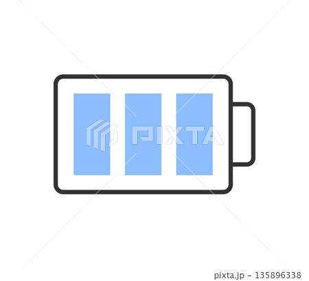 充電マークのシンプルなアイコンイラスト ベクター 充電マークのシンプルなアイコンイラスト ベクター 135896338
