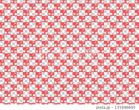 さくらんぼの背景素材 135896695