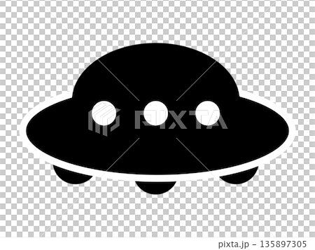 UFO輪廓圖標 135897305