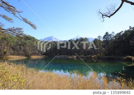 五色沼から磐梯山を臨む 五色沼から磐梯山を臨む 135899692