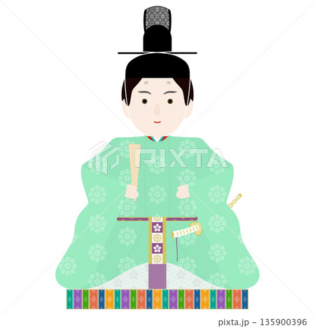 ひな祭りのイラスト_男雛 135900396