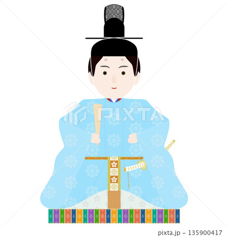 ひな祭りのイラスト_男雛 135900417