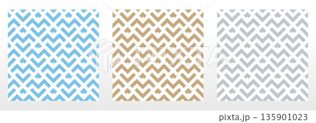 Set of abstract geometric patterns. Seamless vector backgrounds. Colored ornaments Graphic modern patterns Simple lattice graphic design 135901023