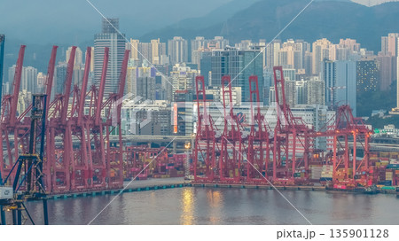 Jan 10 2026 Daylight Illuminates Tsing Yi Kwai Chung Container Terminal Jan 10 2026 Daylight Illuminates Tsing Yi Kwai Chung Container Terminal 135901128