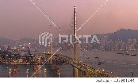 Jan 10 2026 Daylight Illuminates Tsing Yi Kwai Chung Container Terminal Jan 10 2026 Daylight Illuminates Tsing Yi Kwai Chung Container Terminal 135901144