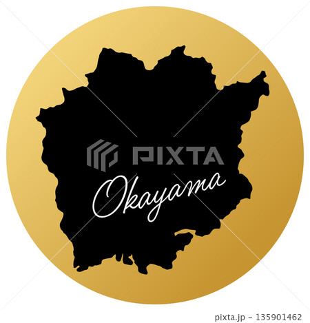 岡山の地図アイコン 135901462