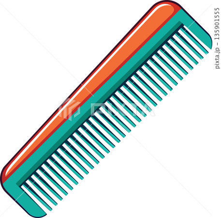 Classic two-tone hair comb- Classic two-tone hair comb- 135901555