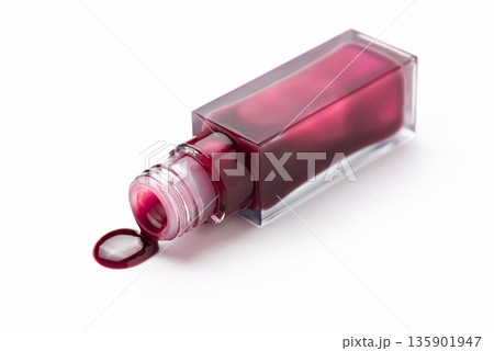 Close up closed cherry lip gloss Close up closed cherry lip gloss 135901947