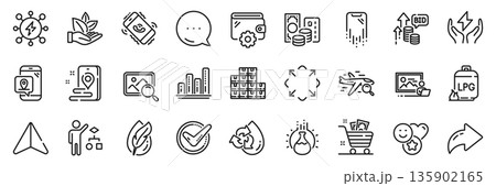 Credit card, Call center and Chemistry experiment line icons pack. Share, Message, Paper plane icons. Safe energy, Hypoallergenic tested, Smile web icon. Vector Credit card, Call center and Chemistry experiment line icons pack. Share, Message, Paper plane icons. Safe energy, Hypoallergenic tested, Smile web icon. Vector 135902165