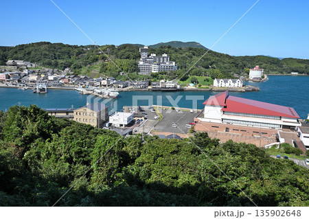 長崎県「平戸城」櫓と眺望 長崎県「平戸城」櫓と眺望 135902648