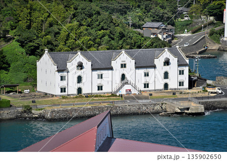 長崎県「平戸城」櫓と眺望 長崎県「平戸城」櫓と眺望 135902650