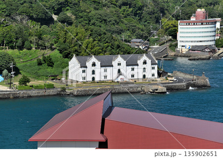 長崎県「平戸城」櫓と眺望　 135902651
