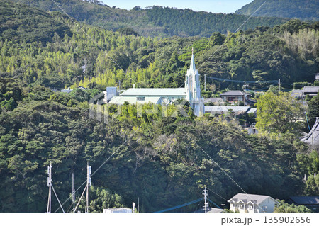 長崎県「平戸城」櫓と眺望　 135902656