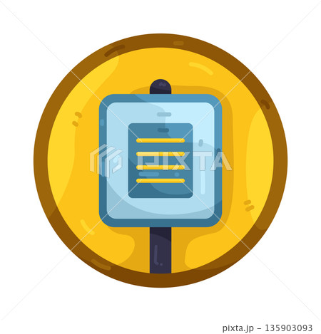 Illustration of information sign 135903093