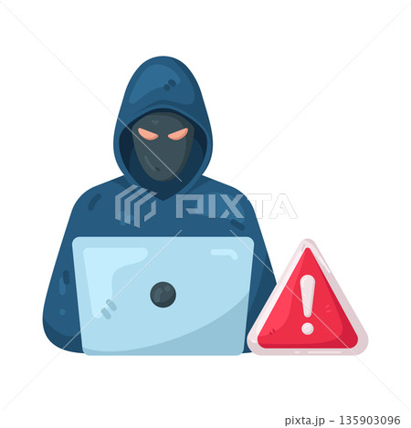 Illustration of hacker 135903096