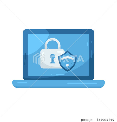 Illustration of WiFi lock 135903145