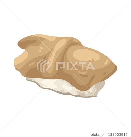 Illustration of Oyster nigiri sushi Illustration of Oyster nigiri sushi 135903915