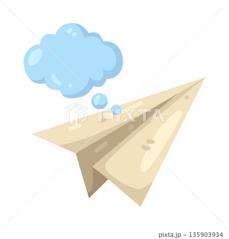 Illustration of paper plane Illustration of paper plane 135903934