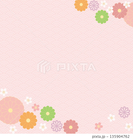 背景2026-和柄桜4ベク 背景2026-和柄桜4ベク 135904762
