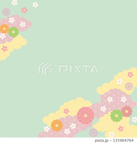 背景2026-和柄桜5ベク 135904764