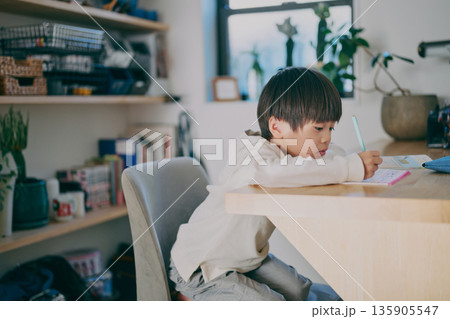 勉強する男の子 勉強する男の子 135905547