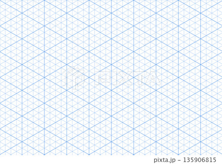 Blue isometric line guides. Isometric squared grid. 3d perspective printable backdrop.Notebook sheets blank template. Mathematic typography pattern for making notebooks productions. Blue isometric line guides. Isometric squared grid. 3d perspective printable backdrop.Notebook sheets blank template. Mathematic typography pattern for making notebooks productions. 135906815