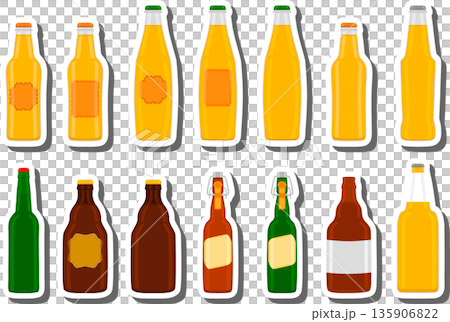 Big kit beer glass bottles with lid for brewery 135906822